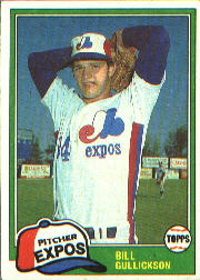 1981 Topps Baseball Cards      578     Bill Gullickson RC